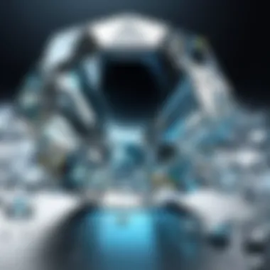 Artistic Representation of Transformation An artist's interpretation of the transformation from remains to diamond