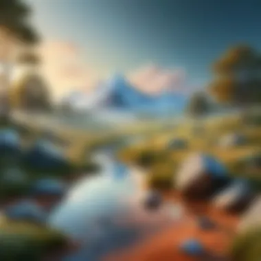A Landscape of Memory A serene landscape symbolizing memory and remembrance