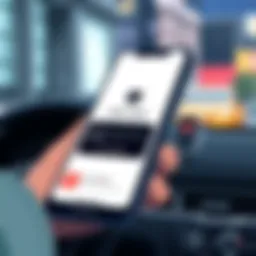 A smartphone displaying the Uber Eats app interface with an order notification