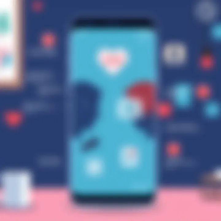 Visual representation of common dating app scams and tactics