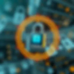 Visual representation of end-to-end encryption concept