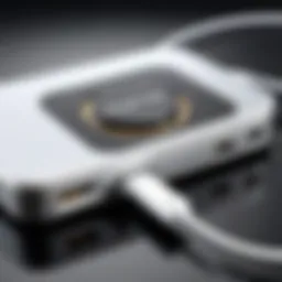 Illustration of MagSafe charging technology
