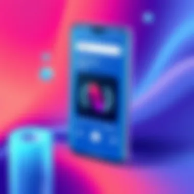 User interface of the Pixel Music App showcasing its sleek design and navigation.