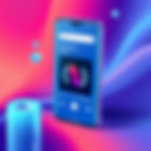 User interface of the Pixel Music App showcasing its sleek design and navigation.