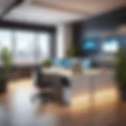 A modern office space representing the innovative environment of startups supported by venture capital.