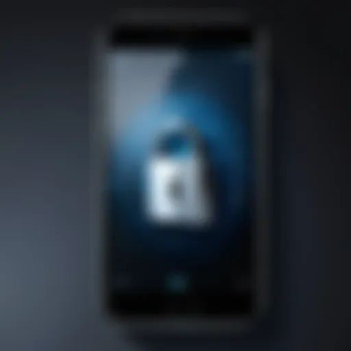 Illustration of iPhone lock screen