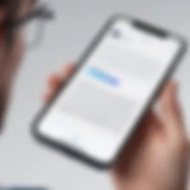 User engaging with a text-to-speech application