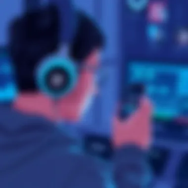 User experiencing the Dolby Sound App on headphones