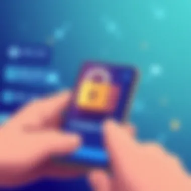 Secure transaction symbol representing mobile payment safety