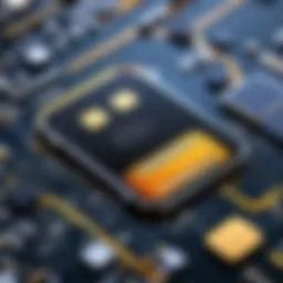 Visual representation of eSIM technology on iPhone