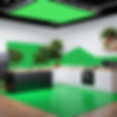 Innovative Green Screen Applications Creative use of a green screen in a YouTube cooking show