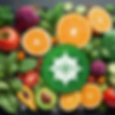 Dynamic Plant-Based Ingredients Vibrant plant-based ingredients in motion