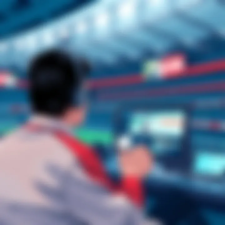 Digital Engagement in Sports Broadcasting A viewer engaging with sports content on a digital platform