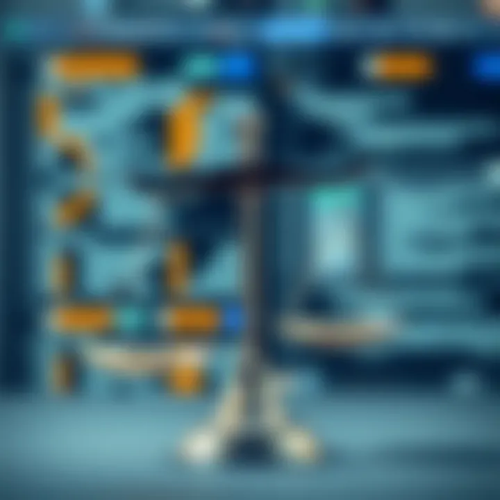 A balanced scale symbolizing ethics in web scraping practices