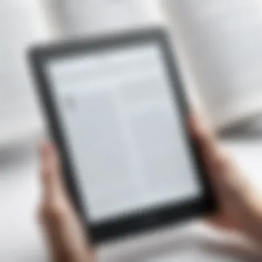 Digital reading experience with Kindle